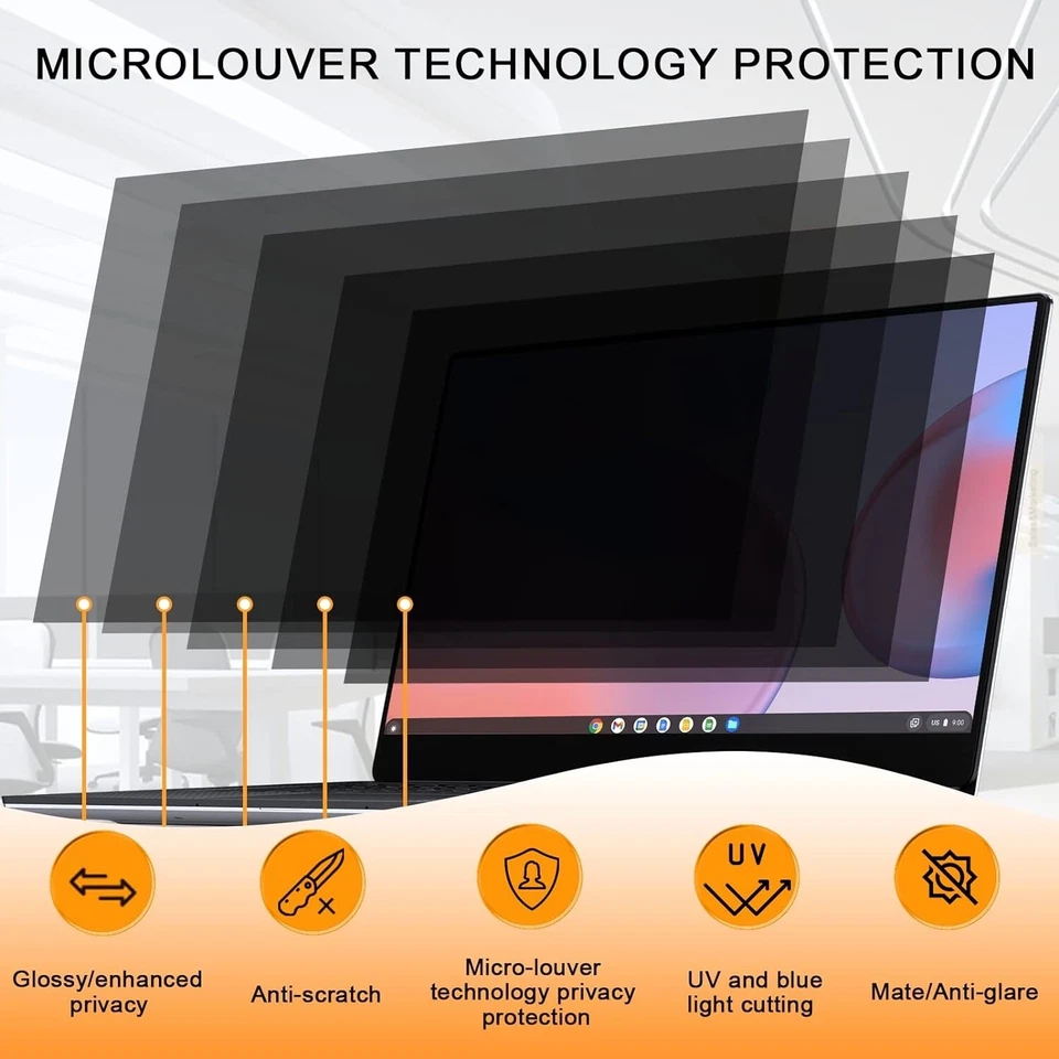 15.6 Inch 16:9 Privacy Filter for 0A61771 Lenovo ThinkPad Edge E520 L520 T510 - Image 3 of 4