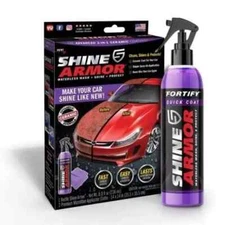 SHINE ARMOR Ceramic Coating Fortify Quick Coat Hydrophobic Top Coat, 8 Fl Oz