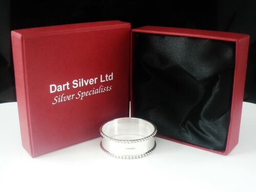New Sterling Silver Napkin Ring Cased, Christening Gift, Scottish Hallmarked - Picture 12 of 12