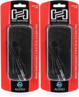 Hosa 3.5 Mm Trs To 1/4 Ts Mono Interconnect Cable - 3' (2-pack) Value Bundle on sale Hosa 3.5 Mm Trs To 1/4 Ts Mono Interconnect Cable - 3' (2-pack) Value Bundle on sale