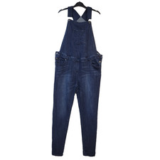 Jojo Maman Bebe Maternity Dungarees Denim Tapered Blue Women