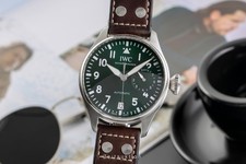 IWC Big Pilot Stahl Automatik Green Dial Herrenuhr Ref. IW501015 B&P NP. 13900 €