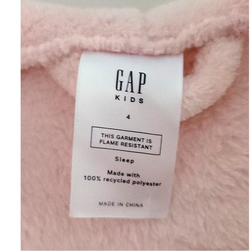 Gap Kids Girls' Recycled Fuzzy Robe Pink Cameo Size 6 NEW - Picture 3 of 9