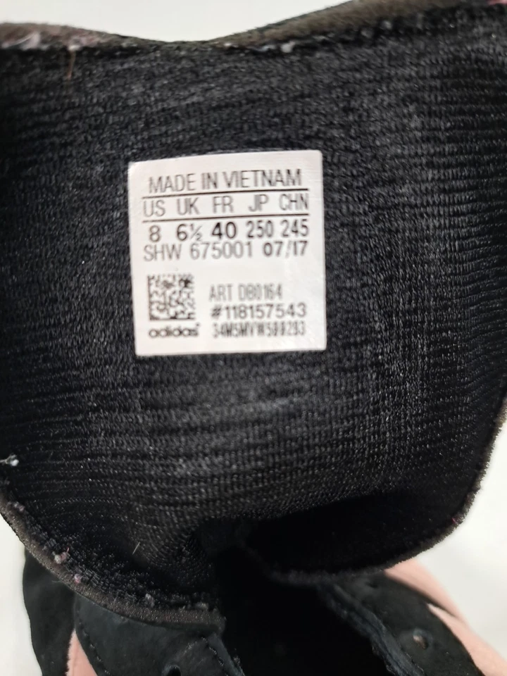 Adidas Zapatillas Mujer’s Gazelle Negro Gamuza y Terciopelo Rosa Talla 8 Foto 3 de 4