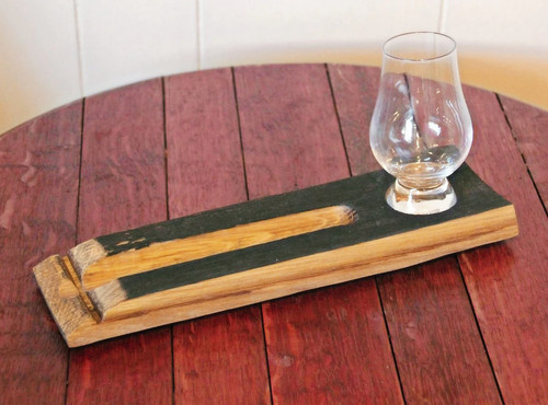 Whiskey Dropper Set – Barrel Stave Holder with Glencairn Glass & Water Pipette - Picture 3 of 6