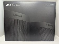Sonos One SL Shadow Edition Two Pack Wireless Speakers Black AirPlay NIB Sealed