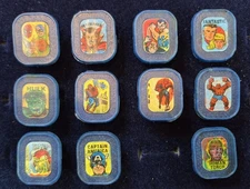 Marvel Vari-Vue Flicker / Flasher Ring Lot of 11 - Blue Plastic