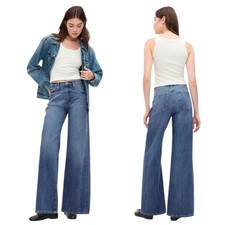 Gap Factory High Rise Wide-leg lightweight denim jeans size 2/26