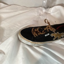 Vans Black Sneakers with Checkered Laces