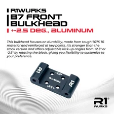 R1WURKS (B7 Series) Front Bulkhead, +/-2.5 deg., Aluminum