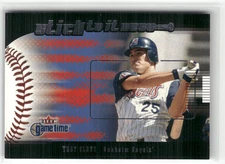 2001 Fleer Game Time #9 S Troy Glaus Sticktoitness ☘️0A7