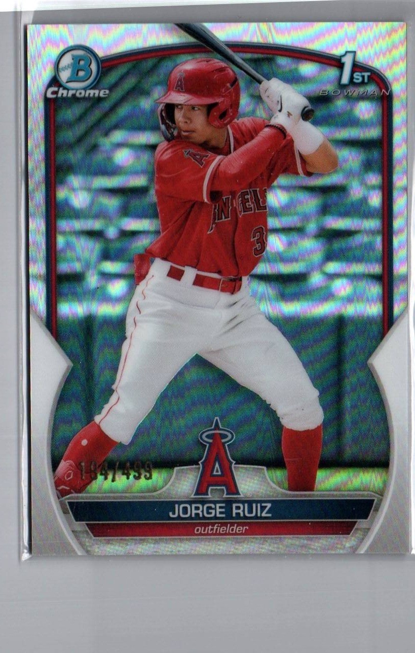 2023 Bowman #BCP-123 Jorge Ruiz Chrome Prospects Refractors #/499