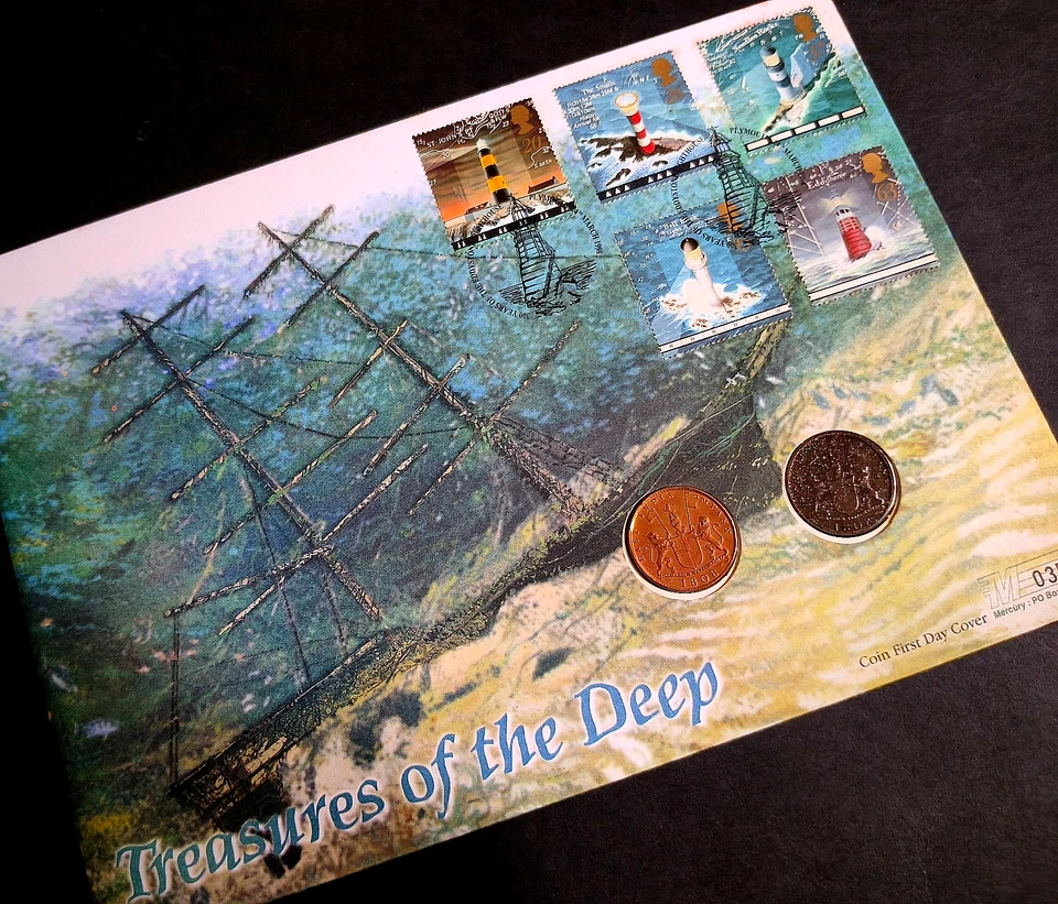 Britain "SHIPWRECK ~ TREASURES OF THE DEEP" 2 x 1808 Sunken Treasure Coin Cover - Image 4 of 4