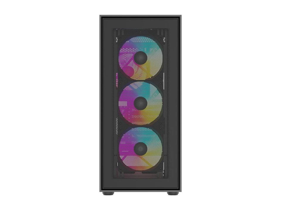 Rosewill ACA504B ATX Mid-Tower PC Case - Mesh Front, Tempered Glass, ARGB Fans, - Image 3 of 4