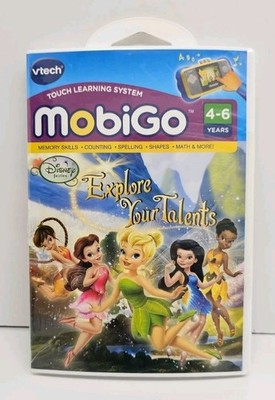 V Tech MobiGo Disney Fairies Explore Your Talents Game New