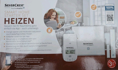 Silvercrest Smart Home Starter Set Heizen HmIP SK1 B1 App Heizkosten reduzieren