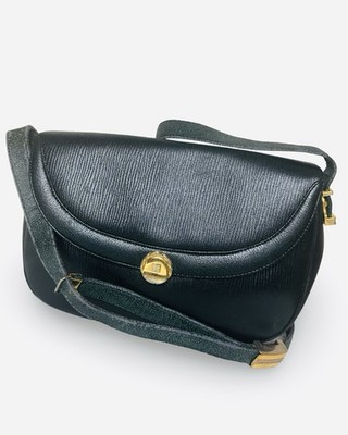 Givenchy Dark Green Leather Shoulder Bag With Dust Bag Vintage