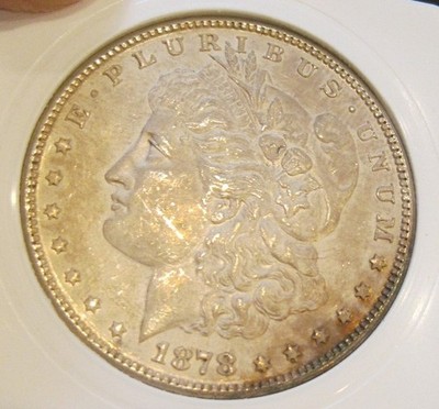 1878 S Morgan silver dollar - UNC, light toning on both sides, 5356