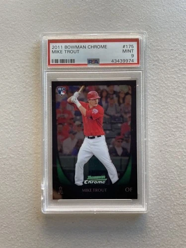 2011 Bowman Chrome Mike Trout #175 RC PSA 9