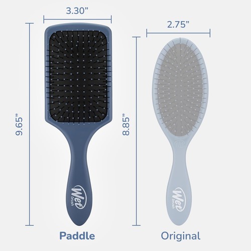 WET Brush Paddle Detangler (Blue) & Detangling Comb (Black) Combo Set of 2 NEW - Picture 6 of 6