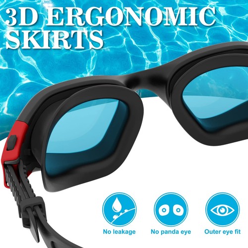 Polarized Swimming Goggles Swim Pool Goggles Anti Fog Anti UV No Leakage Clea... - Picture 4 of 6