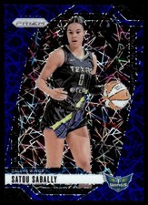 2024-25 Panini Prizm WNBA Blue Lazer Satou Sabally Dallas Wings #43
