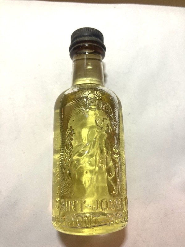 VTG St. Joseph Du Mont Royal Holy Oil Bottle To Heal~Bless~Protect~Spiritual