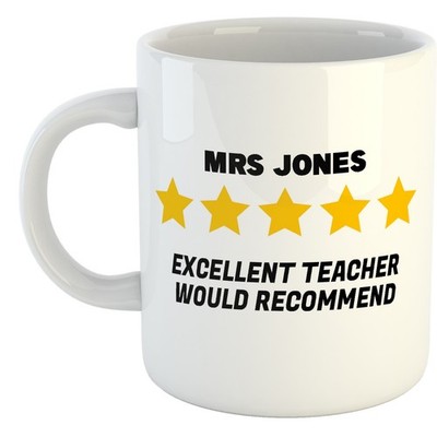 Ausgezeichnete Lehrerin würde empfehlen | Lustige Tasse | Scherzgeschenk | Asda Tasse | Geschenkidee