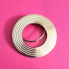 Vintage Jeri-Lou Gold Tone Scarf Clip, 1.5" Excellent Condition 