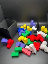 Pentacubes Brain Teasers - Pack 25 Unique Pentacubes in a Cube, Very