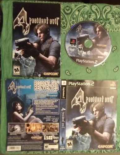 Resident Evil 4 (PlayStation 2, 2005) ps2, Black Label, Manual, Artwork, Tested