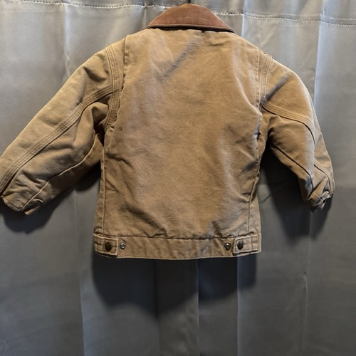 Carhartt Detroit Y2K Brown Quilted Red Lined Youth Jacket 4 Detroit Barn - Bild 5 von 8