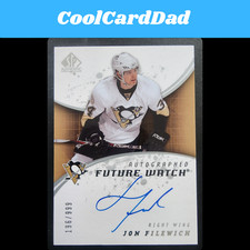 2008-09 SP Authentic Future Watch Autographed #212 Jon Filewich RC Auto /999