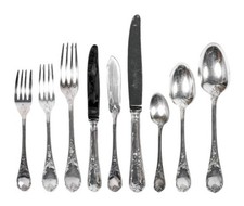 CHRISTOFLE - Modèle" Marly " Partie de ménagère métal Argenté 108 pieces