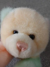 Bear VTG Aurora A&A Plush Inc Very Rare Pastel Bear Pellets Color Block 12 Cute