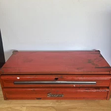 Snap On Tools Mid Intermediate Middle Tool Box Chest 2 Drawer KR421 Vtg USA READ