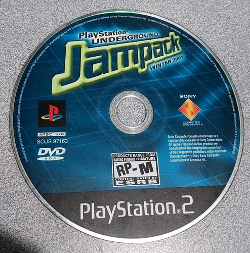 PS2: Sony PlayStation 2 Underground Jampack Winter 2001 Demo Disc Only