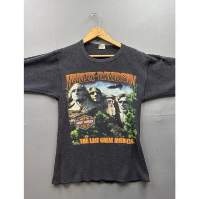 T-shirt Vintage Harley Davidson Des Années 80 - Authentique Moto Américaine, Taille M, état Cool