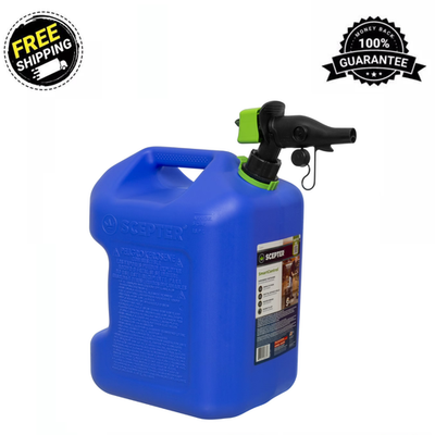 #ad #ad Scepter 5 Gallon Kerosene Fuel Can SmartControl Dual Handle Blue FSCK571 $26.99