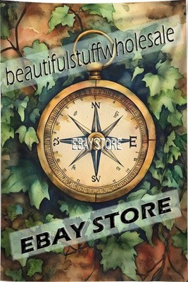 Compass Forest Tapestry Explorer Art forest map wall hanging 59X82 in