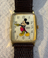 Mickey Mous vintage Lorus by Seiko Tank Watch V515-5000. New battery
