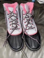 Kids Nike Woodside 2 High ACG Boots Black/pink/gray 7y