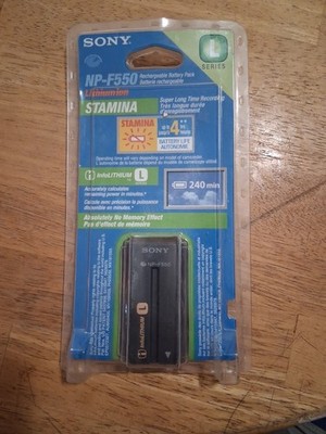 Sony Lithium Ion NP-F550 STAMINA Rechargeable Battery Pack Handycam Sealed New