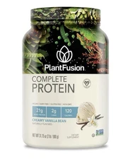 PlantFusion Organic Complete Protein Powder | Vanilla Bean | 2lbs | 30 Servings