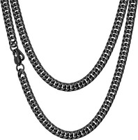 Chainshouse Halskette Edelstahl Panzerkette FüR Herren Damen 3/5/7/10/13MM