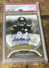 2011 Antonio Brown Bowman Sterling Autograph Auto PSA 10 GEM MINT