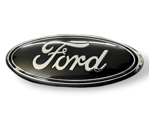 9 Inch Front Grill/Tailgate Ford Black Logo black Rear Emblem Badge Oval Icon - 第 1/7 張圖片