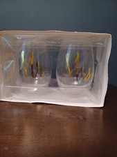 Slant Mr  Mrs Stemless Wine Glasses- Set of 2