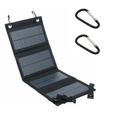 100W USB Solar Panel Folding Power Bank Outdoor Camping Hiking Phone Charger Kit