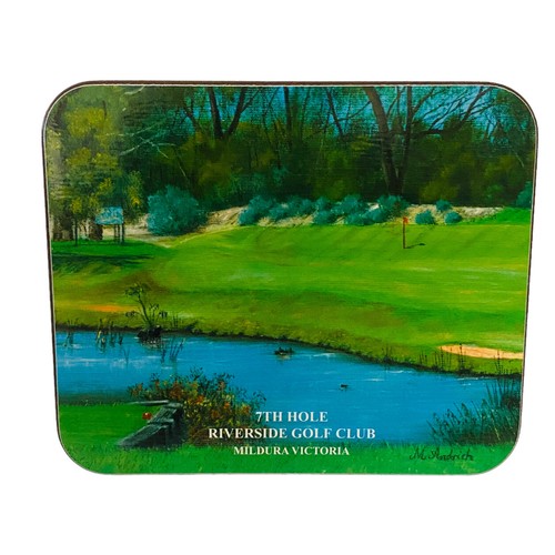 Jason Boxed Set Of 6 Drink Coasters Cork Australian Golf Clubs Courses M Andrich - Picture 6 of 11